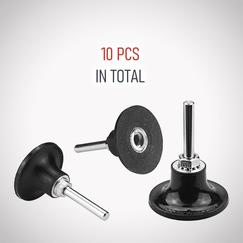 RENOTEC 2" Pad Holder for Sanding Discs, Hard Rubber, TR System, 10 Pcs Pack - Image 3